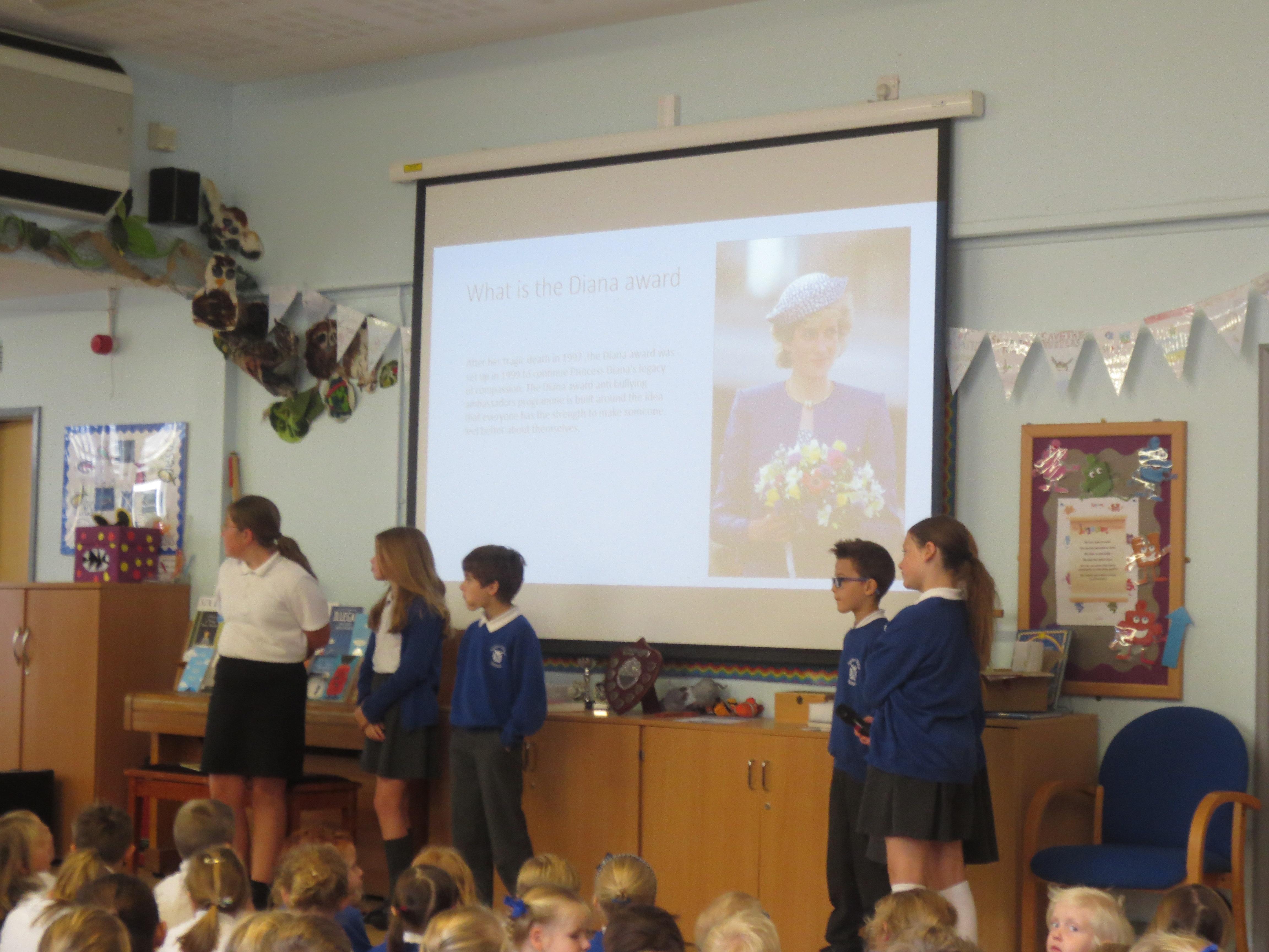 Today our Anti Bulyy ambassadors lead Collective Worship around our value of compassion